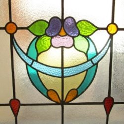 画像4: 丸みを帯びた可愛いデザイン♪イギリスアンティークステンドグラス