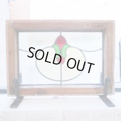 画像2: 丸みがあって可愛いデザイン　イギリスアンティークステンドグラス