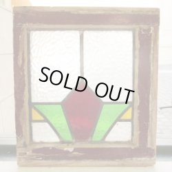 画像10: くっきりとした赤×黄×緑が印象的♪イギリスアンティークステンドグラス