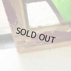 画像7: くっきりとした赤×黄×緑が印象的♪イギリスアンティークステンドグラス