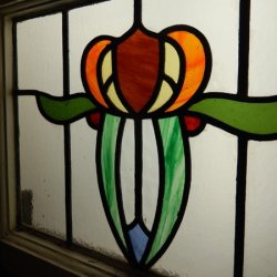 画像8: 4種のマーブルガラスが素敵♪アンティークのステンドグラス