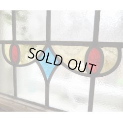 画像4: 赤×黄×青の可愛いデザイン☆イギリスアンティークのステンドグラス