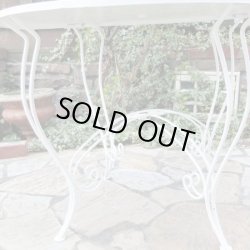 画像3: デザインが可愛い!!白いガーデンテーブル＆アーム付チェアーセット♪