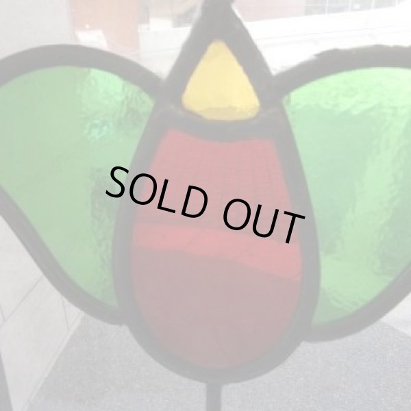 画像3: 赤と緑が鮮やかなイギリスアンティークのステンドグラス