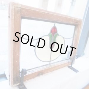 画像: 丸みがあって可愛いデザイン イギリスアンティークステンドグラス