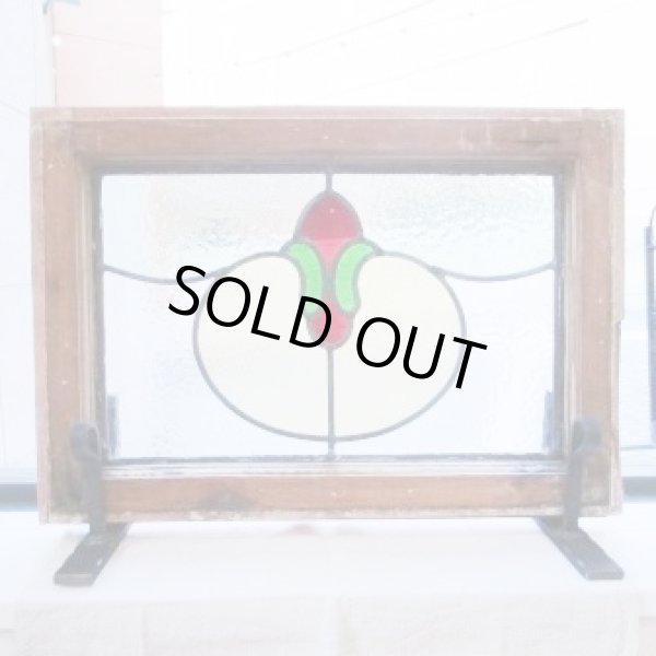 画像2: 丸みがあって可愛いデザイン　イギリスアンティークステンドグラス