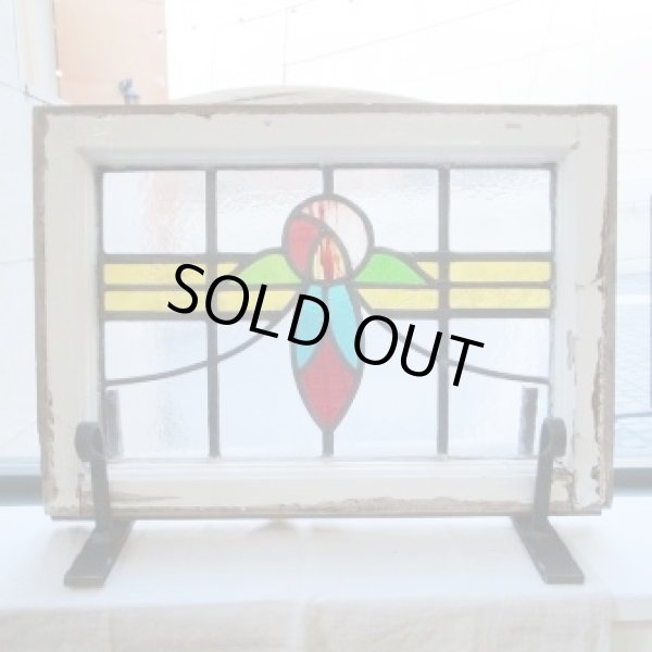 画像2: カラフルな薔薇が綺麗♪イギリスアンティークステンドグラス