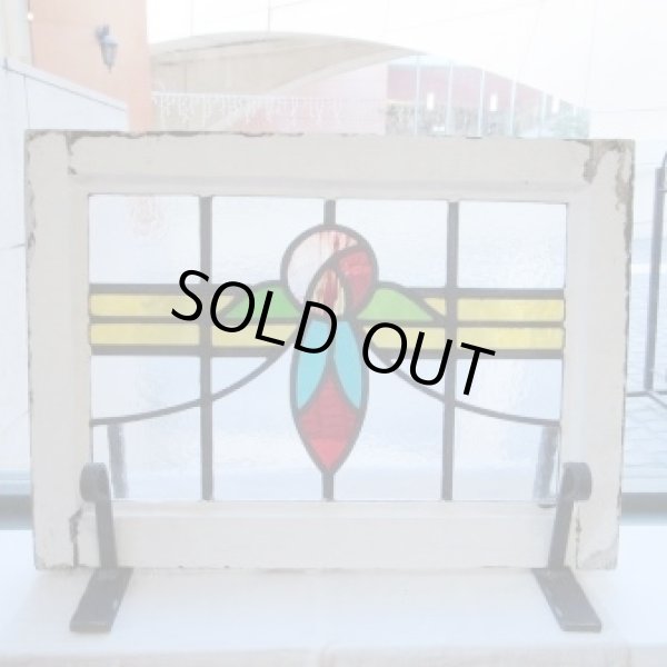 画像6: カラフルな薔薇が綺麗♪イギリスアンティークステンドグラス