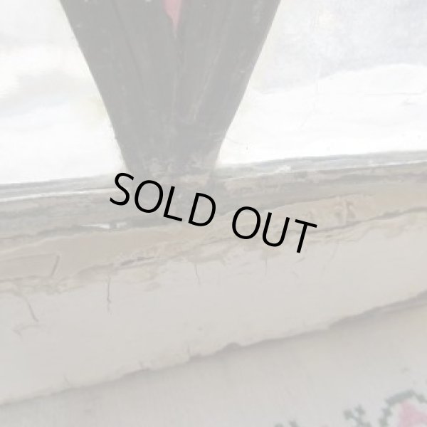 画像4: 色の分かれた大きなひし形が素敵☆イギリスのアンティークステンドグラス